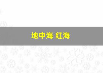 地中海 红海